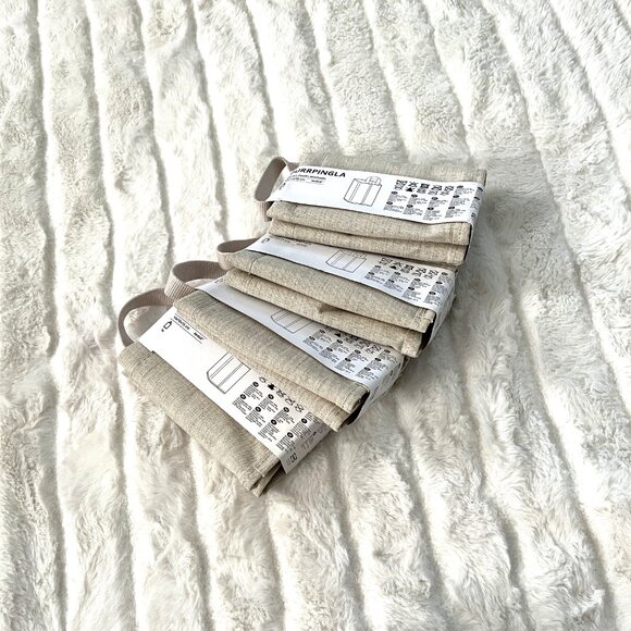 NWT IKEA PURRPINGLA Mini Storage Basket - Lot of 4 (Natural) - Picture 5 of 10